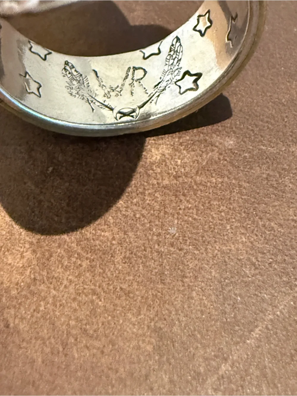 Vance Redhouse Vintage 925 Silver Shield Ring